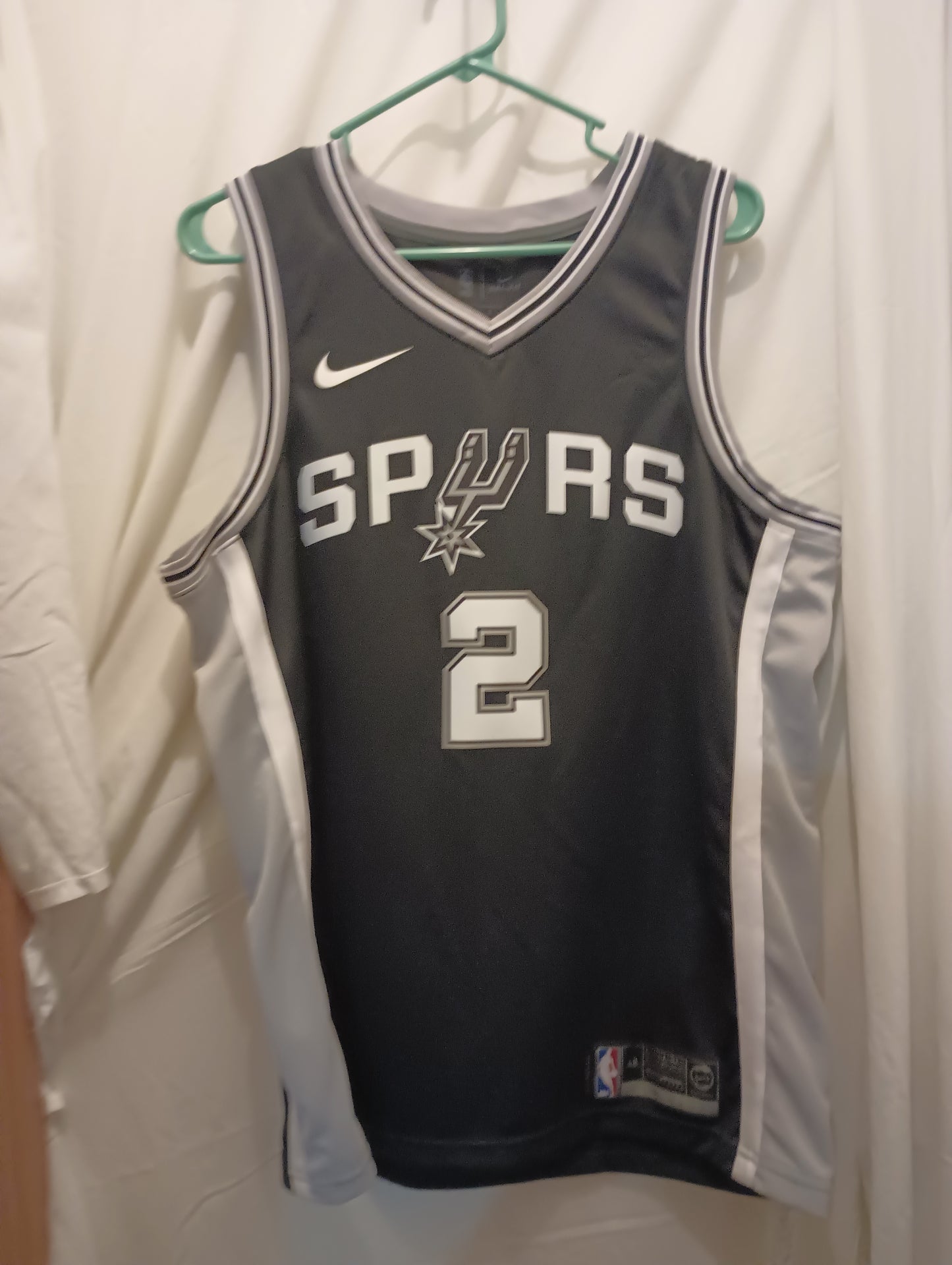 L San Antonio Spurs Nike Dri-Fit Swingman Jersey Baseball #2 Leonard