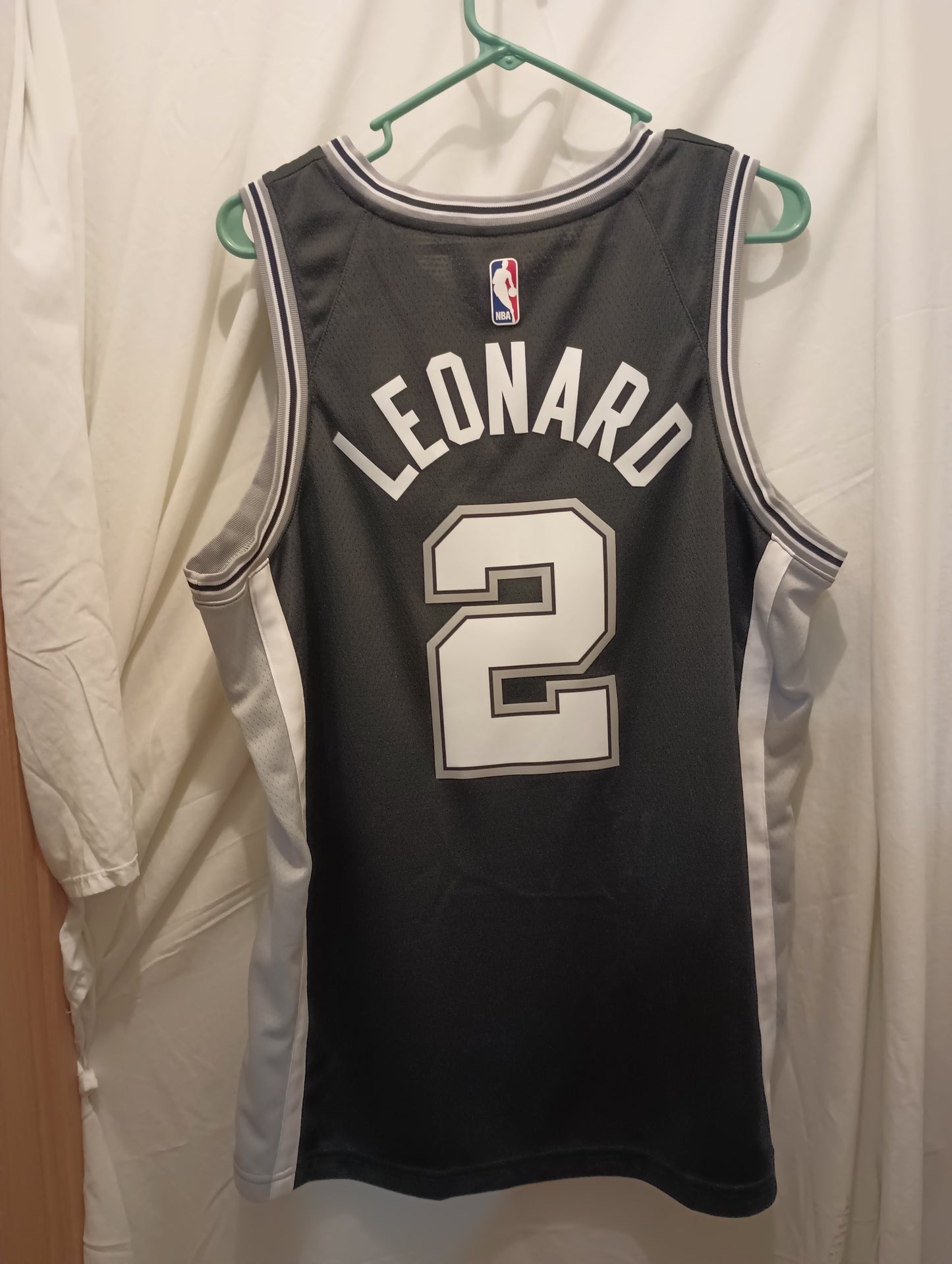 L San Antonio Spurs Nike Dri-Fit Swingman Jersey Baseball #2 Leonard