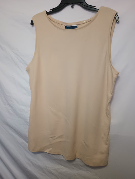 KAREN SCOTT Women's Size XXL Tank Top Pebble