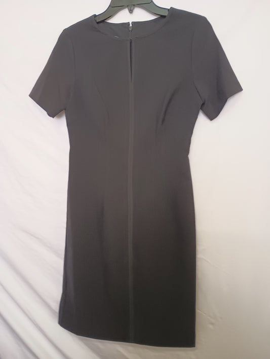 T TAHARI Women's Black Dress Short sleeve Size 2