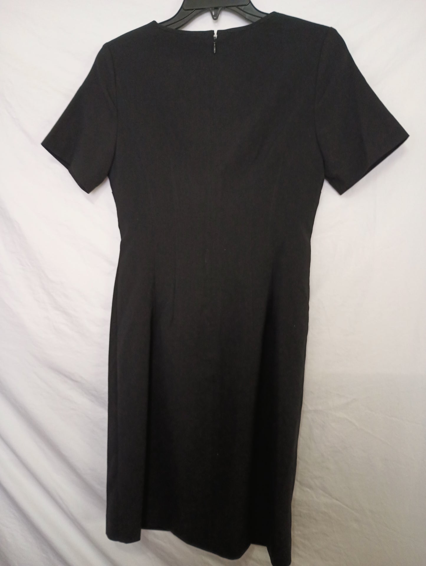 T TAHARI Women's Black Dress Short sleeve Size 2