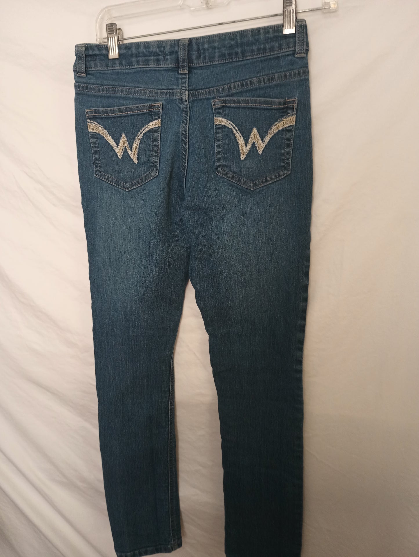 WRANGLER Girls Adjustable Waist Mid Rise Jeans Size 14R