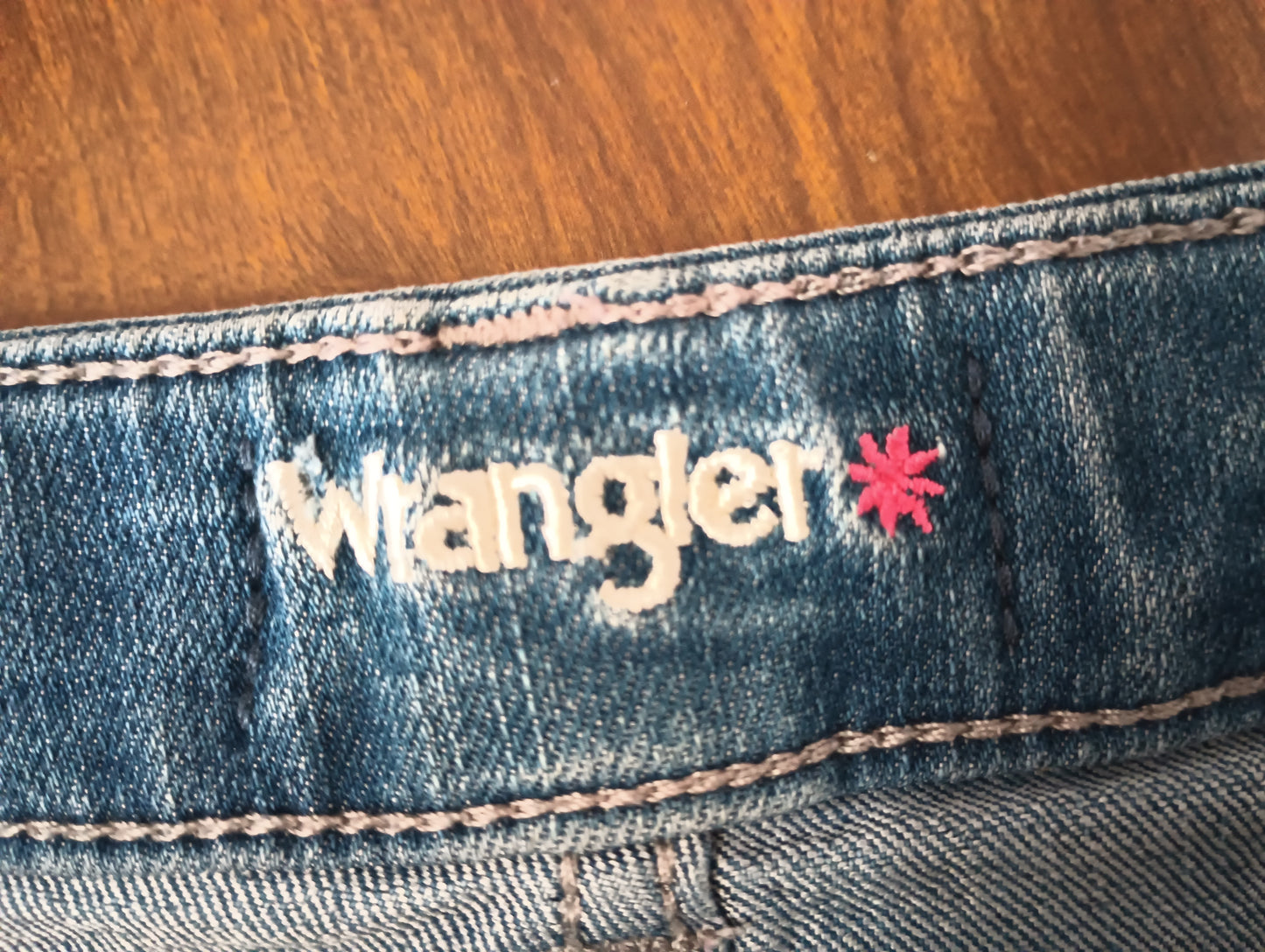 WRANGLER Girls Adjustable Waist Mid Rise Jeans Size 14R