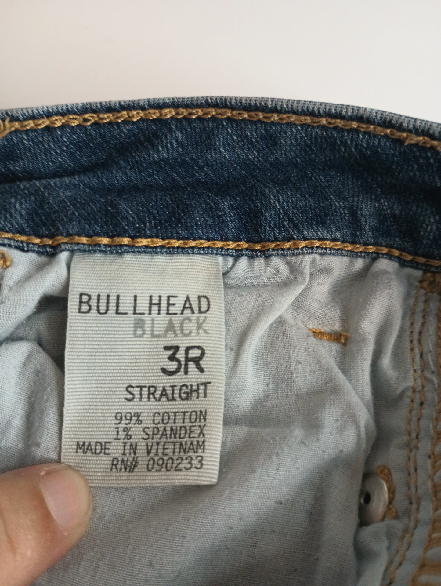 BULLHEAD BLACK Straight Jeans Juniors Size 3R