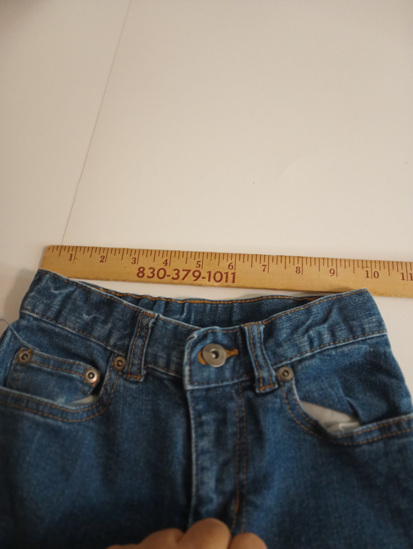 FADED GLORY Adjustable Waist Girls Jeans Size 10S