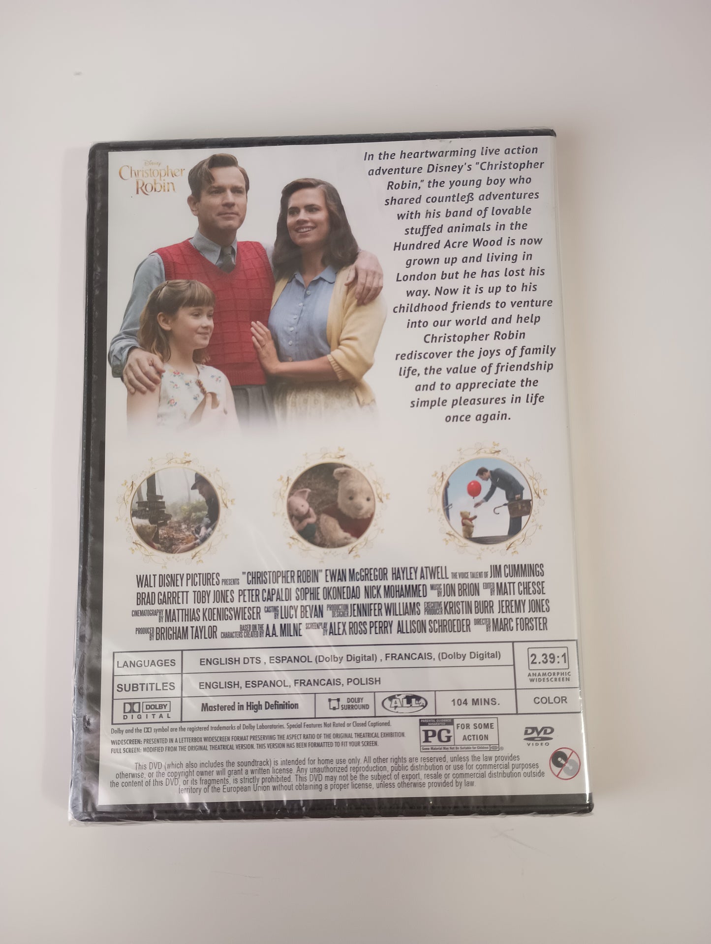 DISNEY Christopher Robin DVD PG