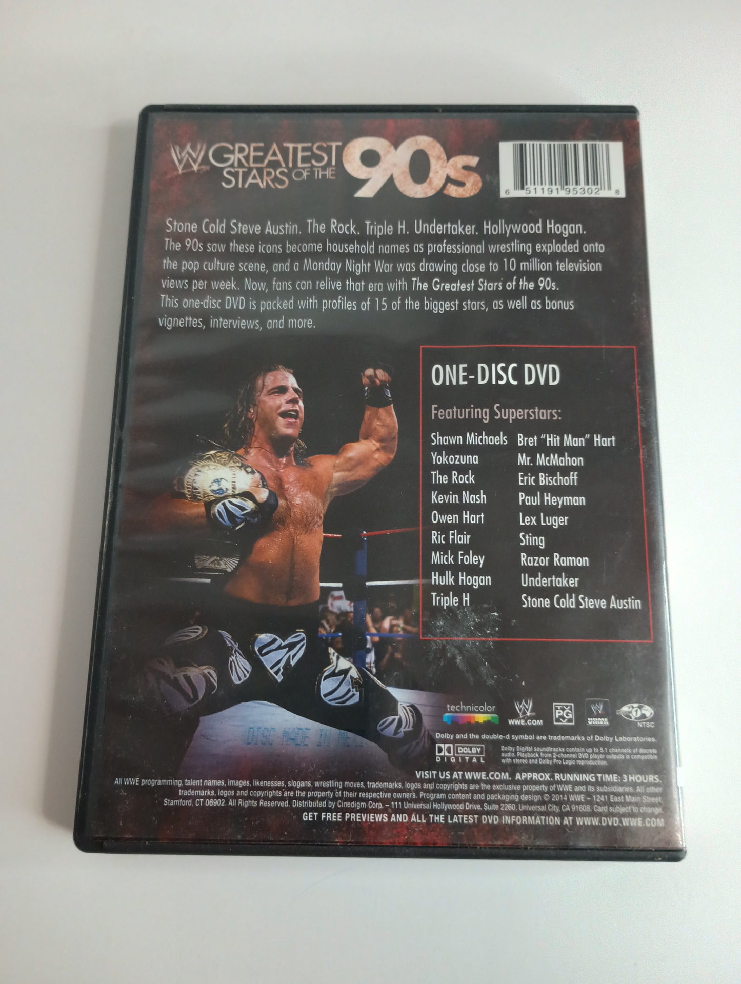 WWE Greastest Stars of The 90s I Disc DVD