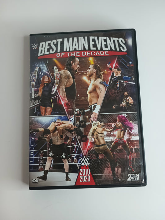 WWE Best Main Events of the Decade 2010-2020 DVD 2 Disc Set