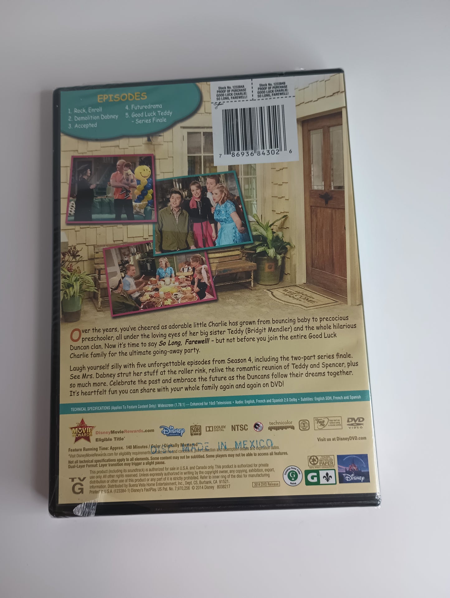 DISNEY Goodluck Charlie So Long Farewell DVD Rated G