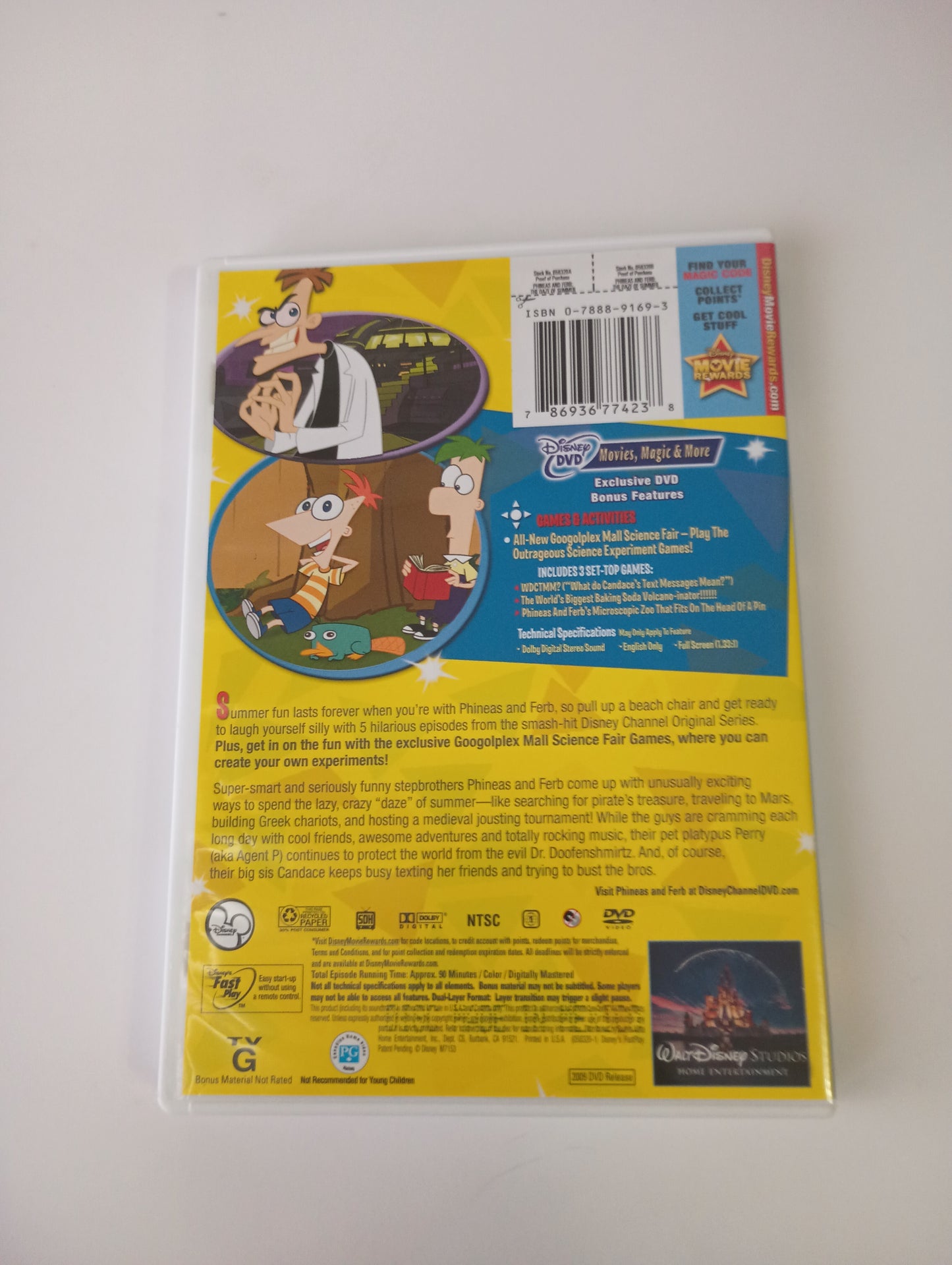 DISNEY Phineas and Ferb The Daze of Summer DVD