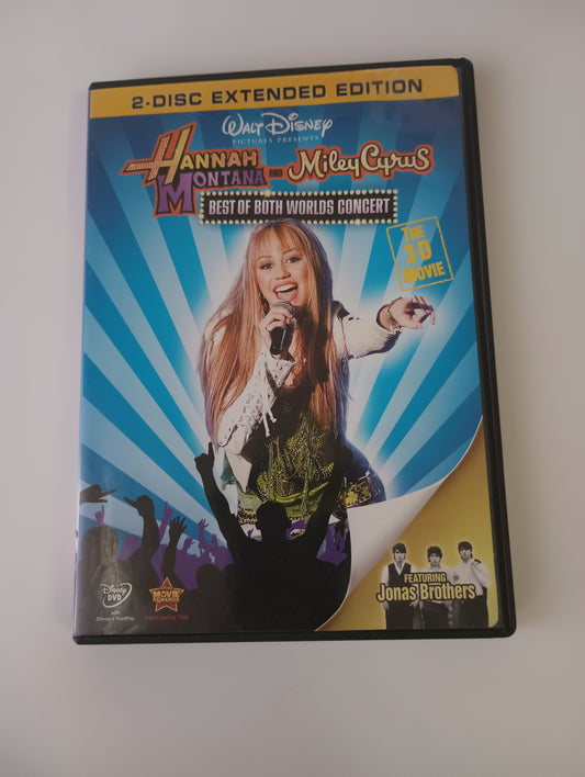 Hanna Montana with Miley Cyrus Best of Both Worlds Concert DVD 2 Disc Extended Edition