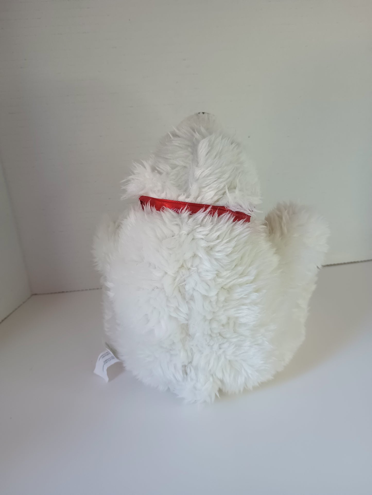 Designed and Manufactued For Russel Stover Candies Inc Polar Bear Plush with Red Bow 8"