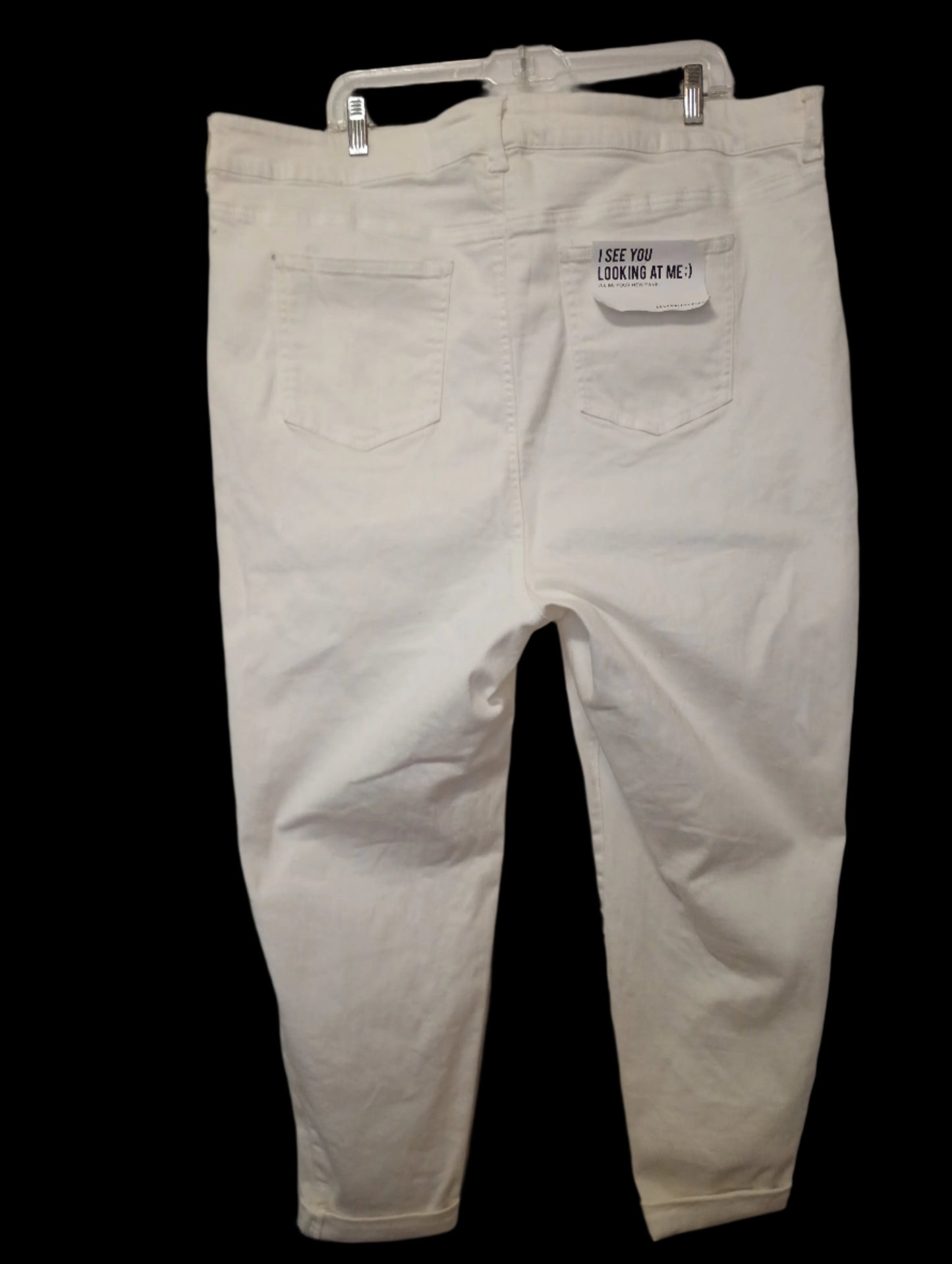 CELEBRITY PINK Women's Size 24 Optic White High Rise Crop Pants