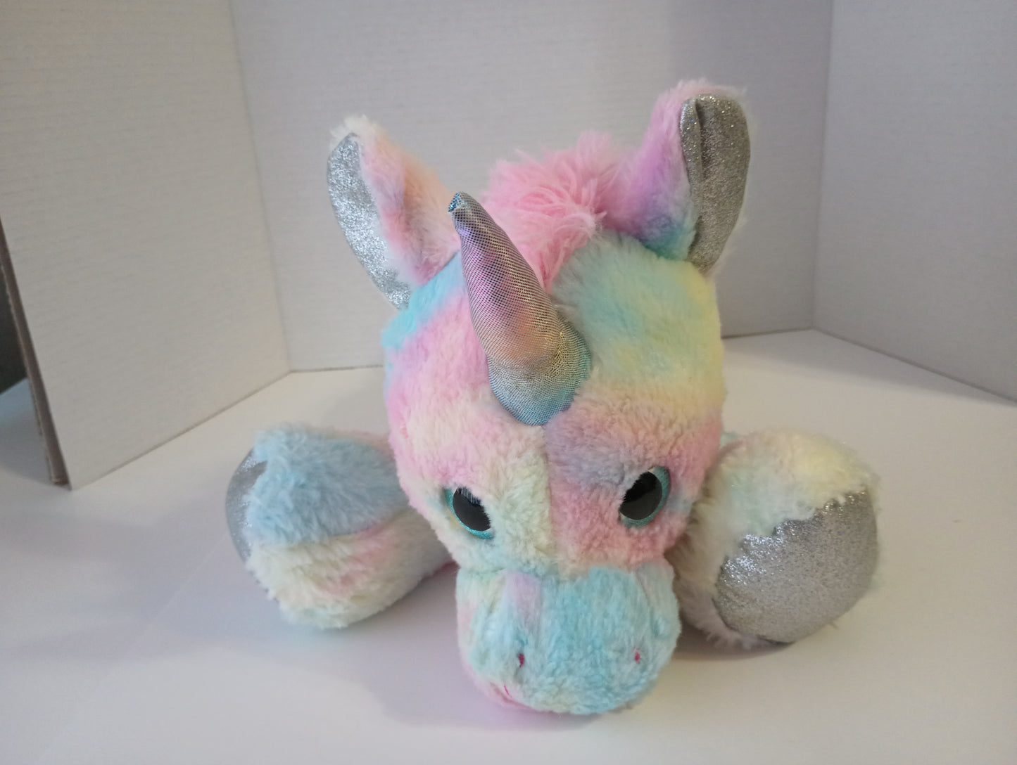 TOMS TOY INTERNATIONAL Unicorn Plush Pink/Purple/Yellow/Blue 18"