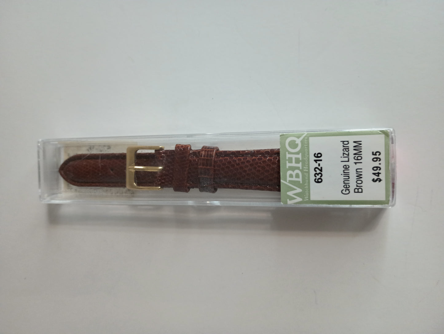 WBHQ SD Brown Lizard Womens watch Strap Band 16 632-16