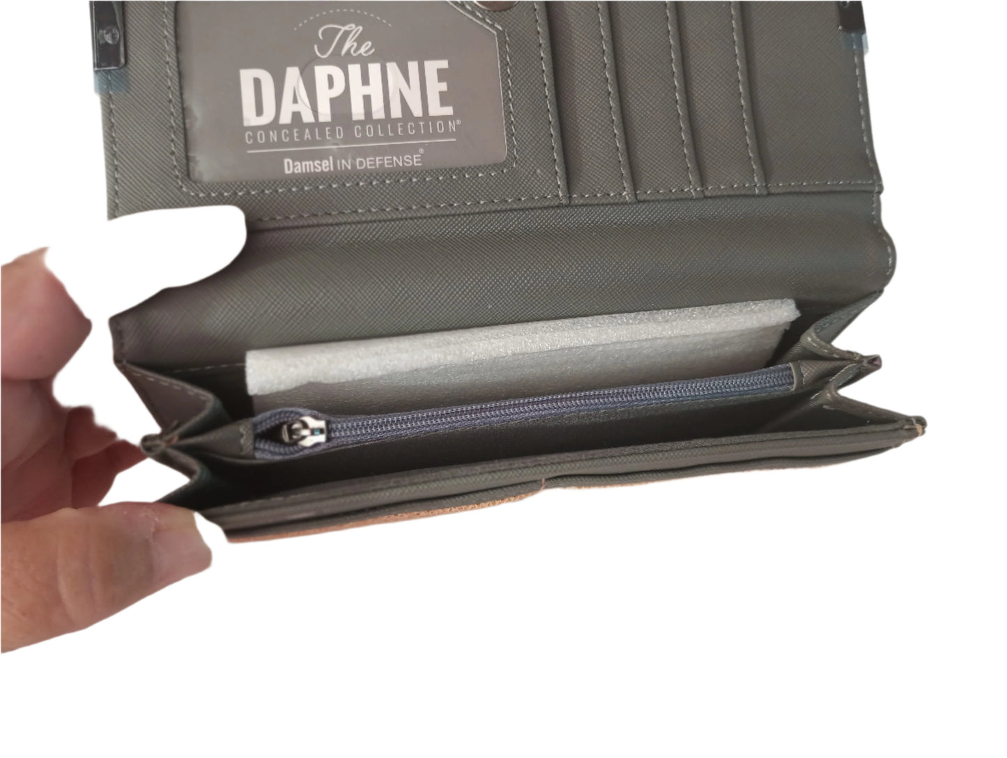 DAMSEL IN DEFENSE The Daphne Concealed Collection Womens Wallet Gold