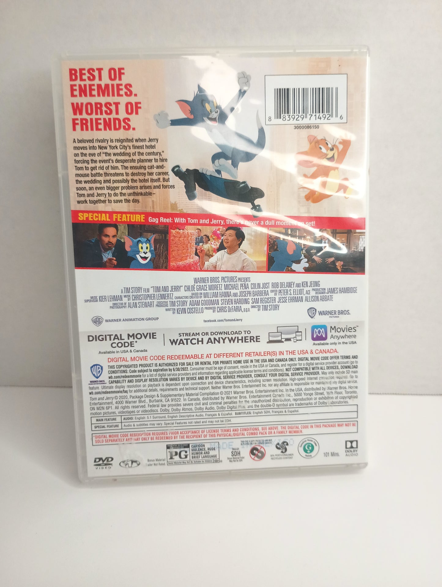 TOM & JERRY THE MOVIE DVD