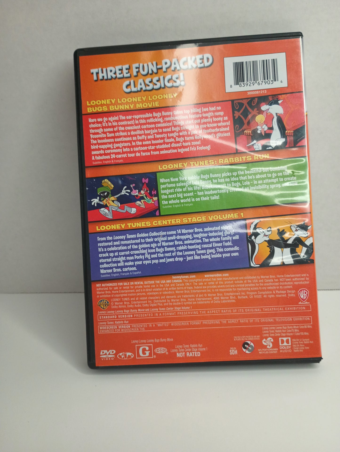 LOONEY TUNES CENTER STAGE DVD