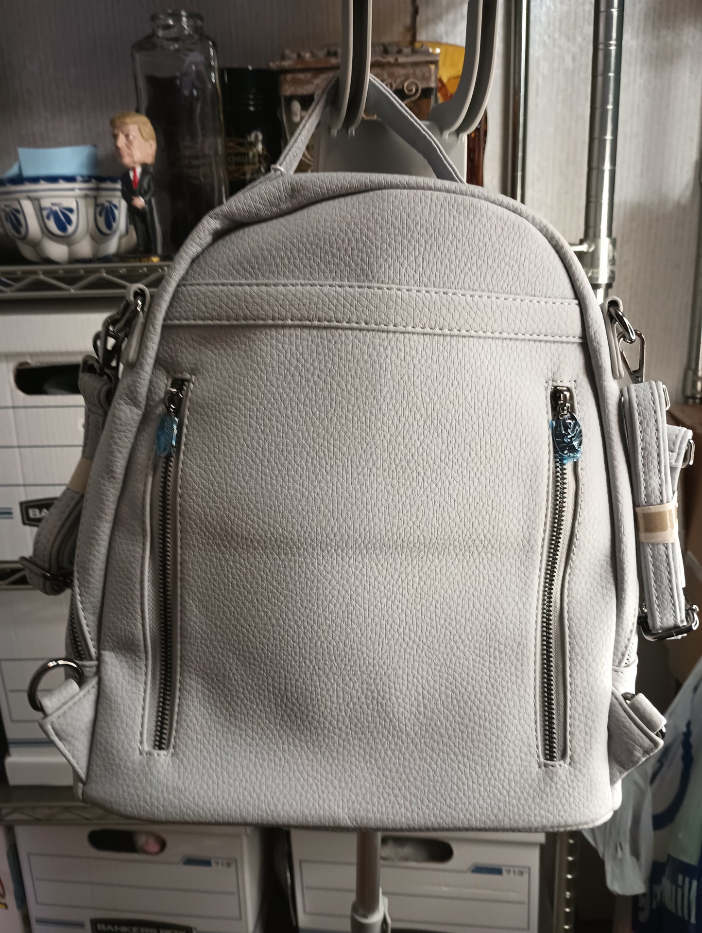 THE DAPHNE DAMSEL IN DEFENSE BACKPACK GREY