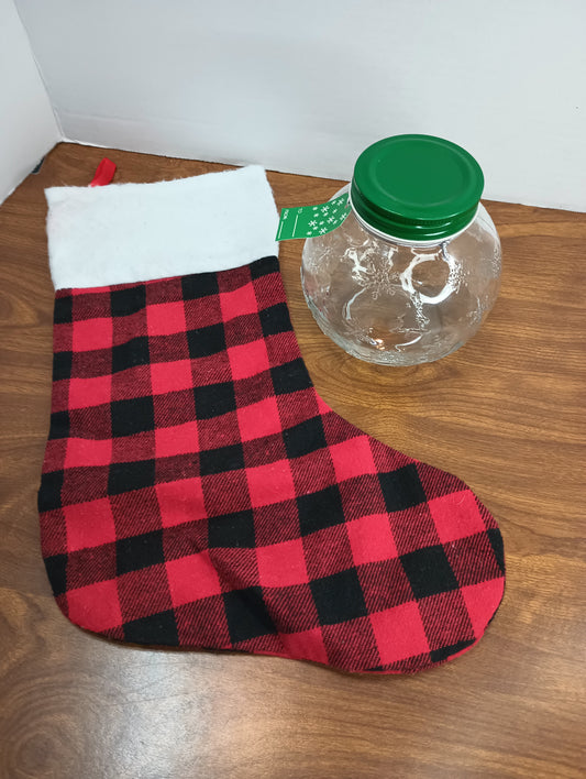 Christmas Bundle Candy Dish Stocking