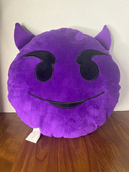 Emoji Smiling Imp Pillow