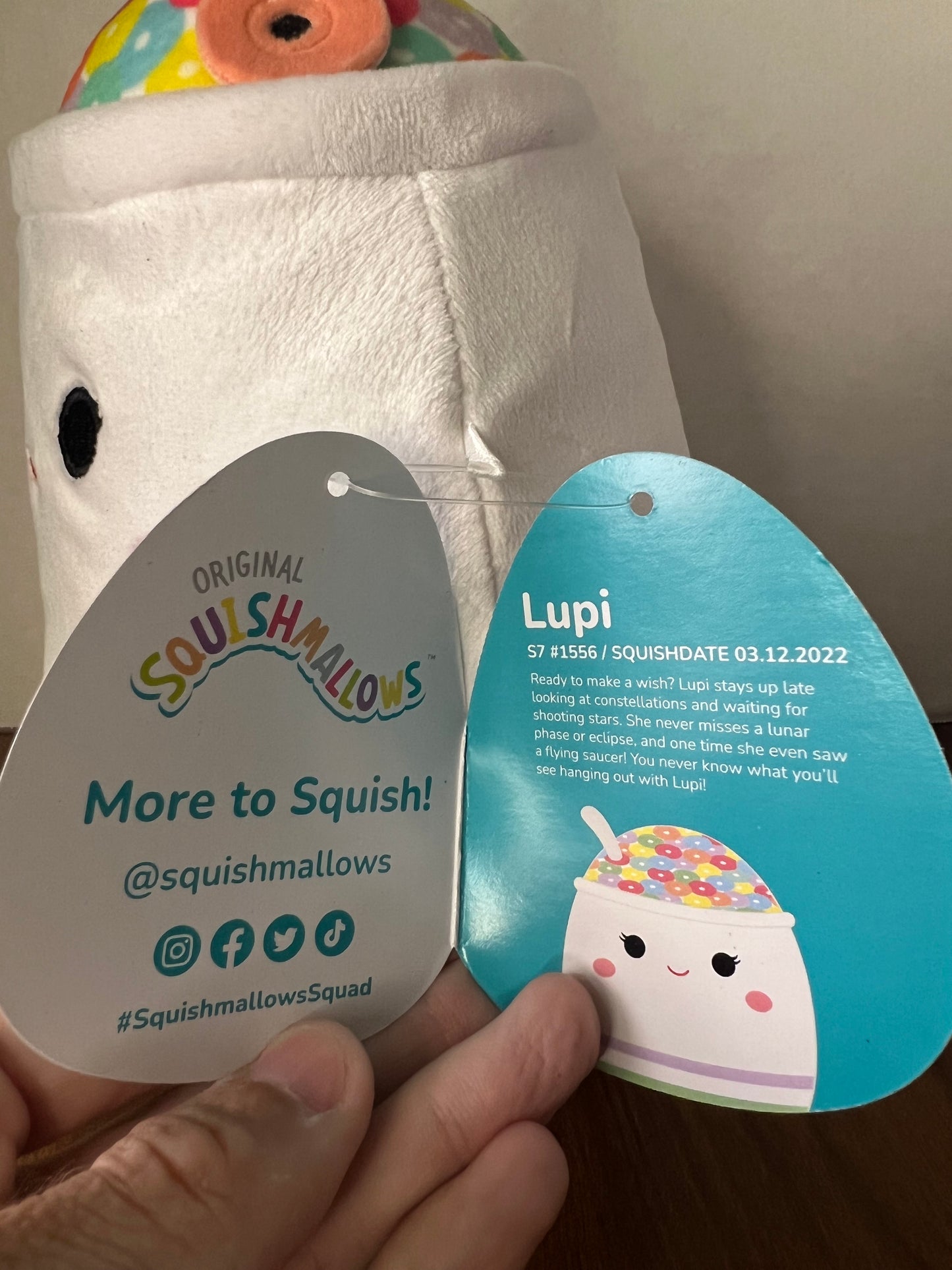 Squishmallows 7.5" Lupi The Cereal - 2022 Kelly Toy