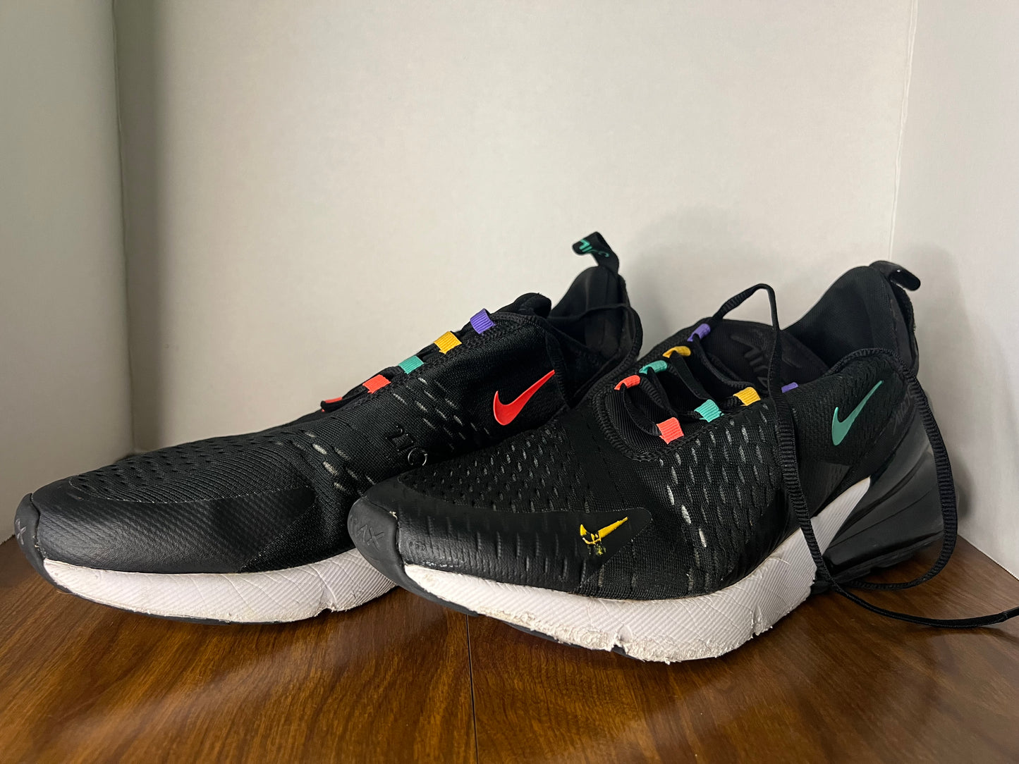 Nike Air Max 270 Black Multicolor Size 11.5 Men AH8050-023 - 2019