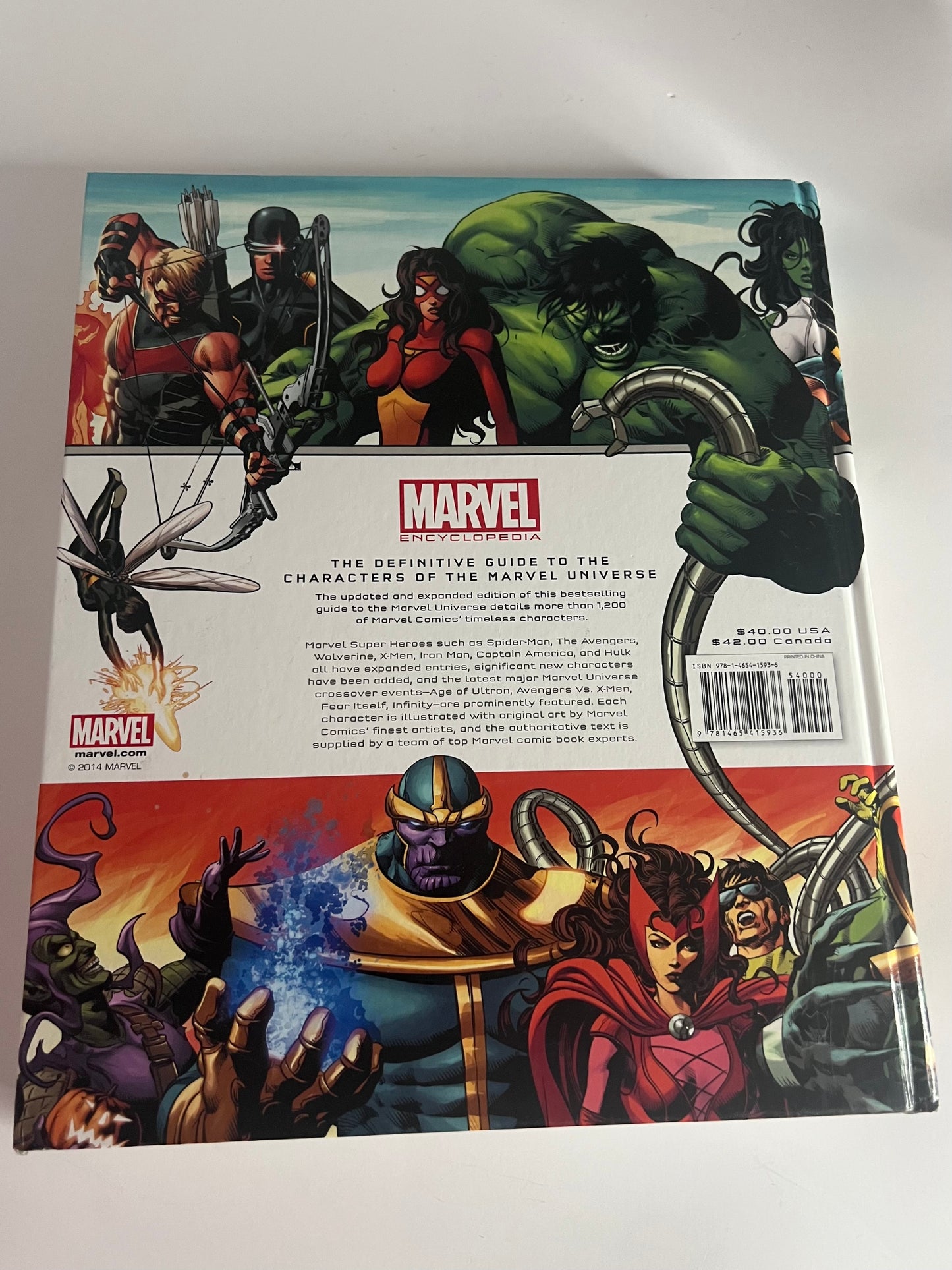 Marvel Encyclopedia Updated and Expanded Hardcover- 2014 DK