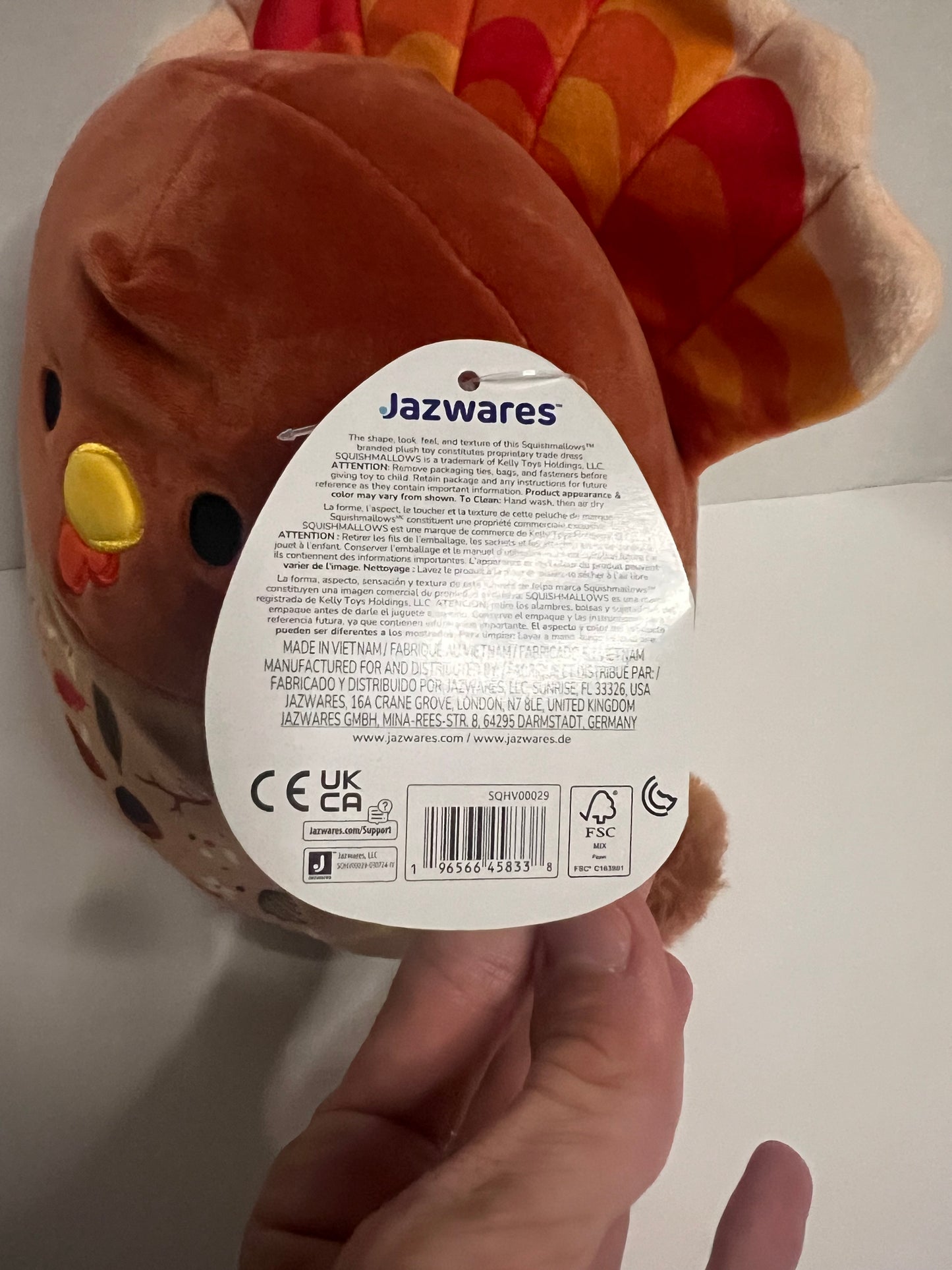 Squishmallows 8" Gobrianna the Turkey - 2024 Kelly Toy