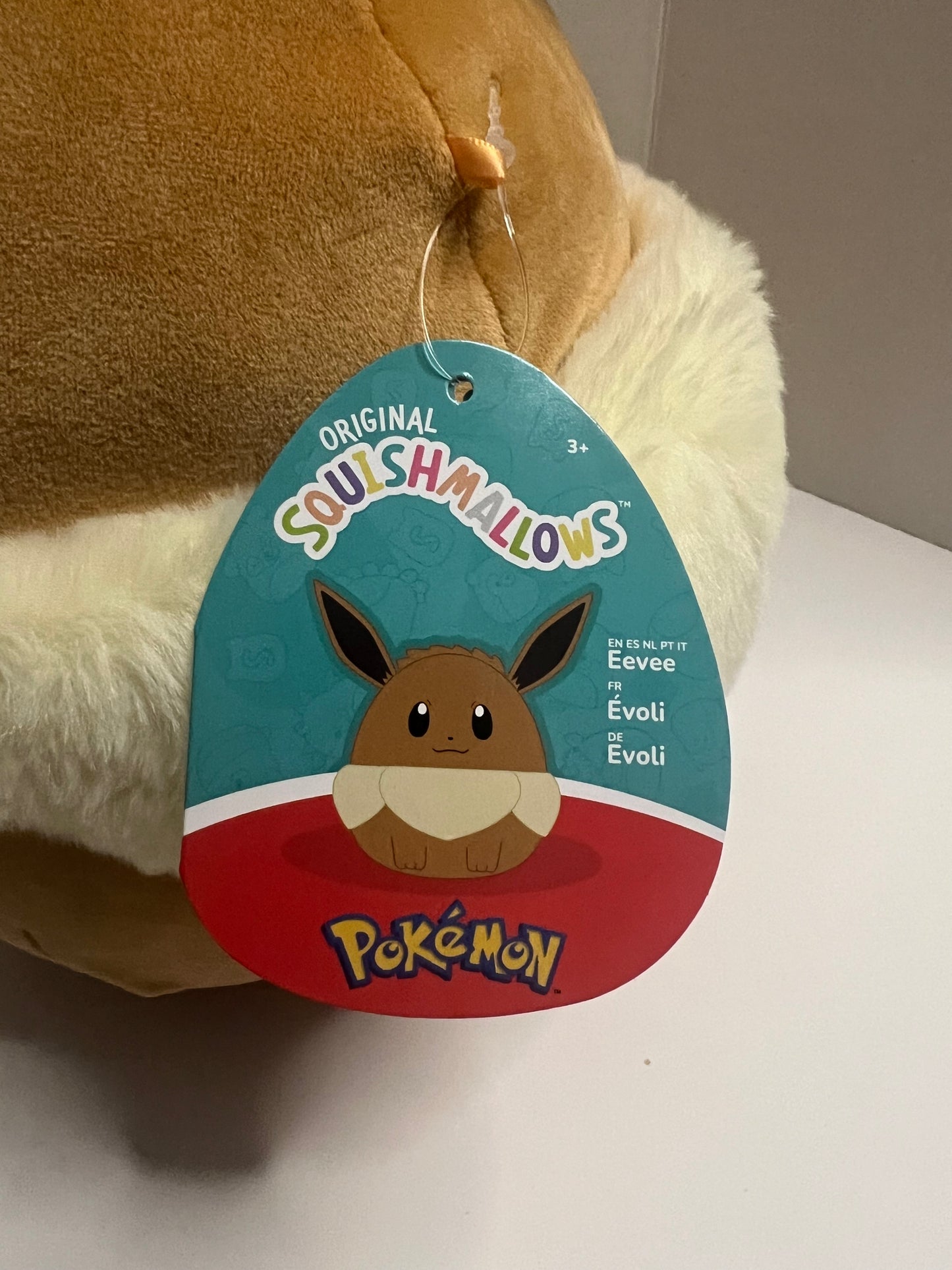 Squishmallows Pokémon Eevee 10-Inch - 2025 Kelly Toy