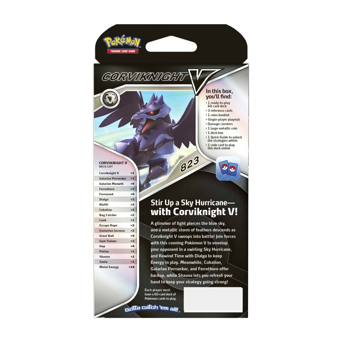 Pokemon Corviknight - V Battle Deck Trading Card Game