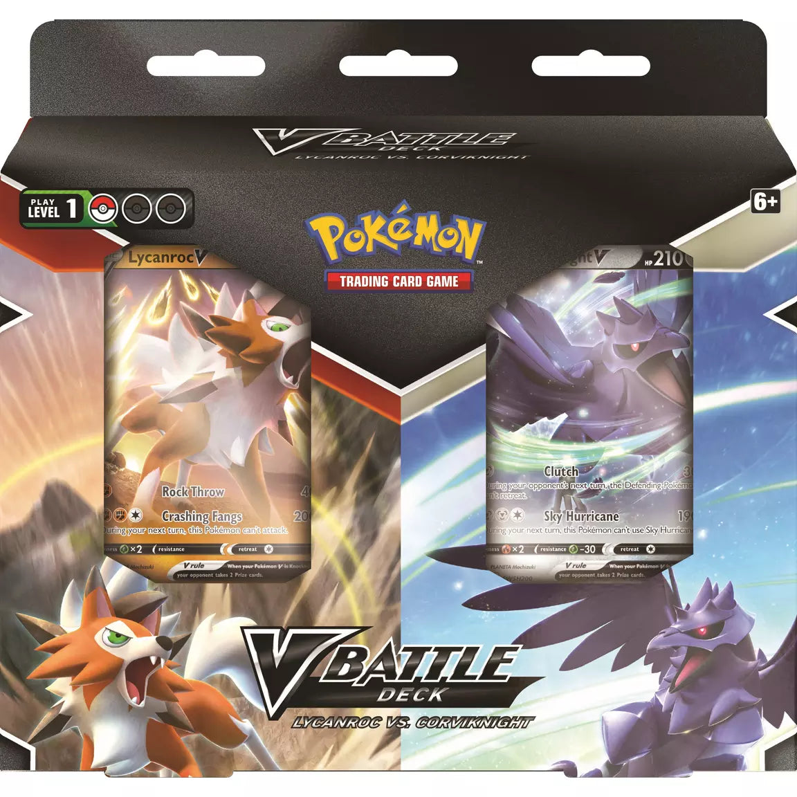 Pokemon Lycanroc vs. Corviknight - V Battle Deck Trading Card Game