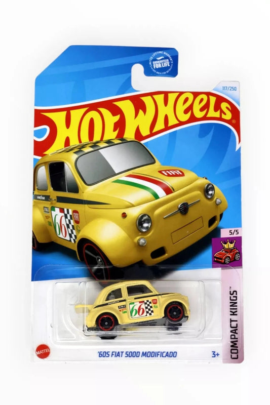 Hot Wheels '60s Fiat 500D Modificado - Mainline (2024) 117/250 5/5 Yellow