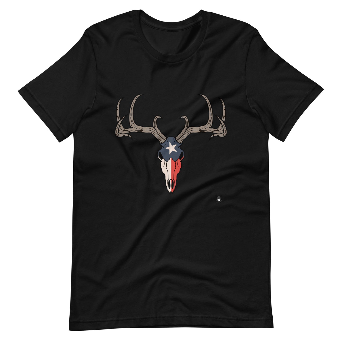 Deer Skull and Texas Flag T-Shirt