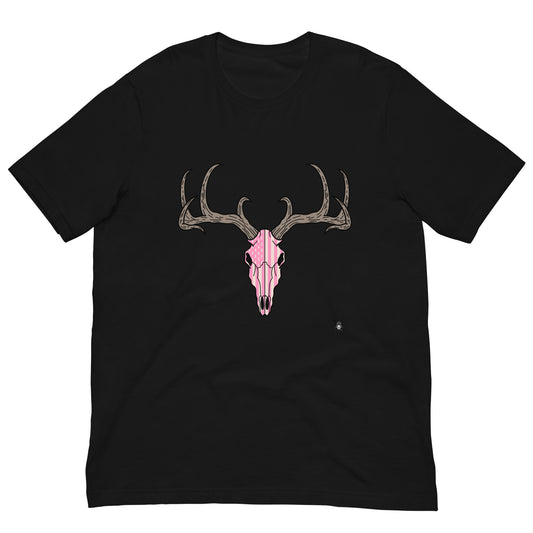 Deer Skull and Cancer USA Flag T-Shirt