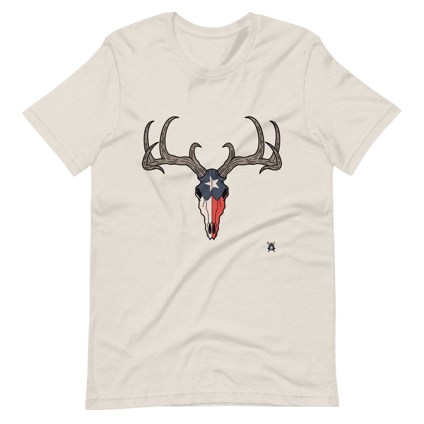 Deer Skull and Texas Flag T-Shirt