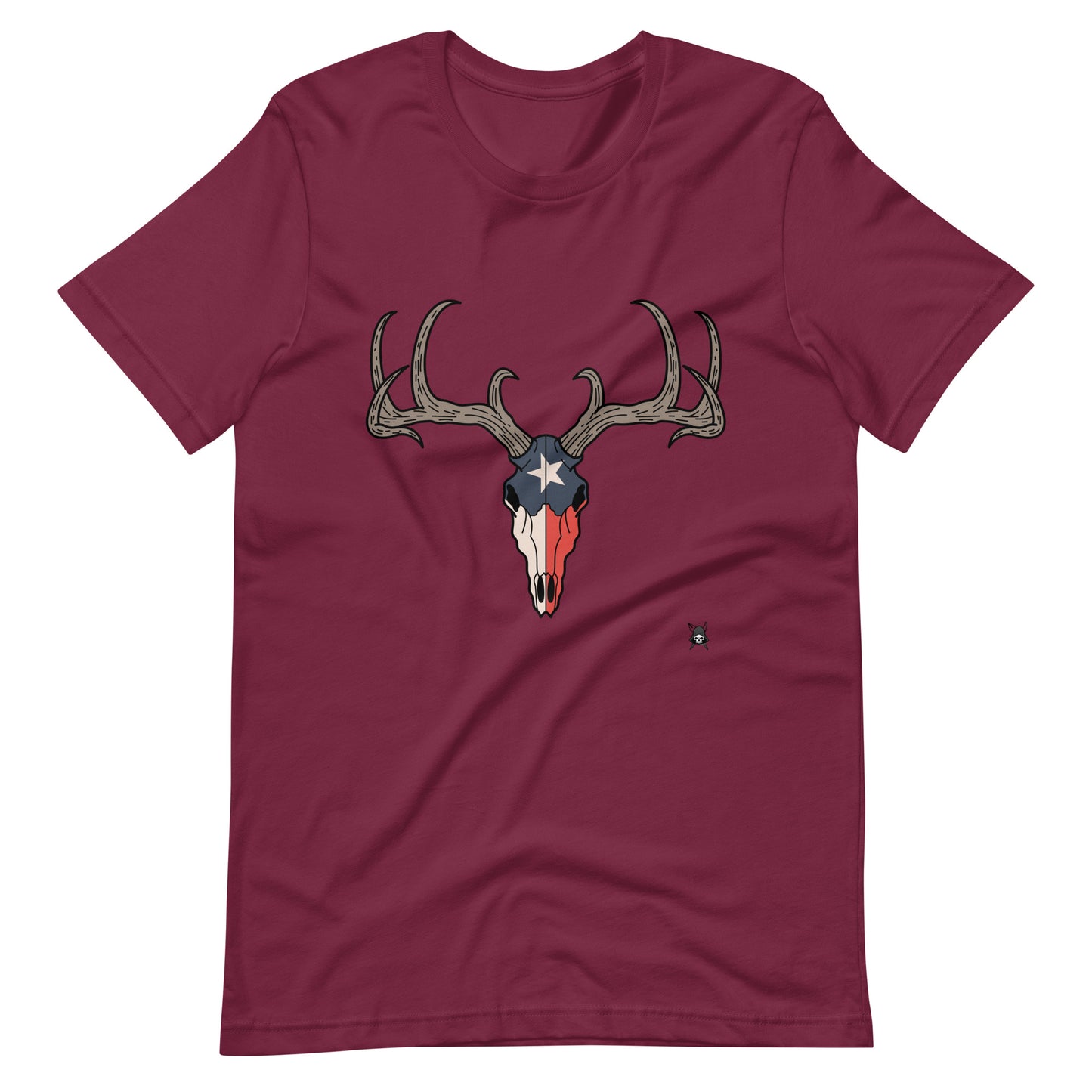 Deer Skull and Texas Flag T-Shirt