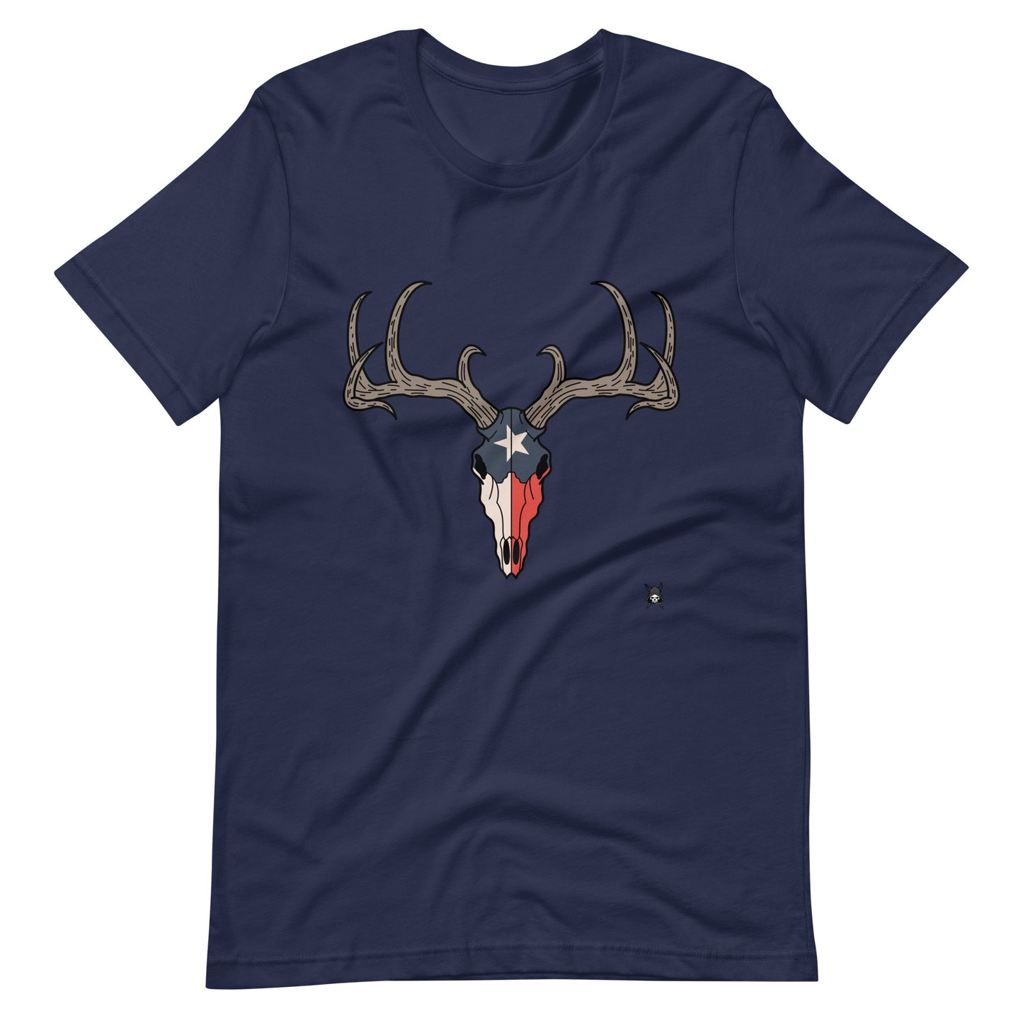 Deer Skull and Texas Flag T-Shirt