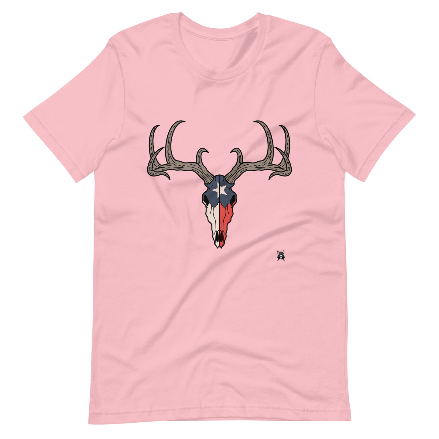 Deer Skull and Texas Flag T-Shirt