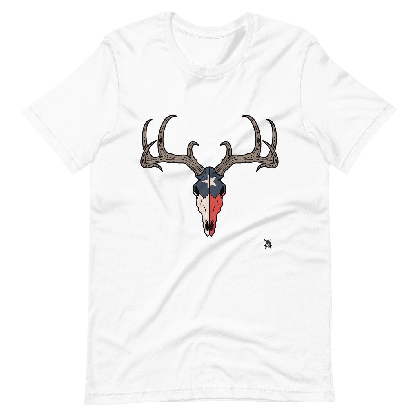 Deer Skull and Texas Flag T-Shirt